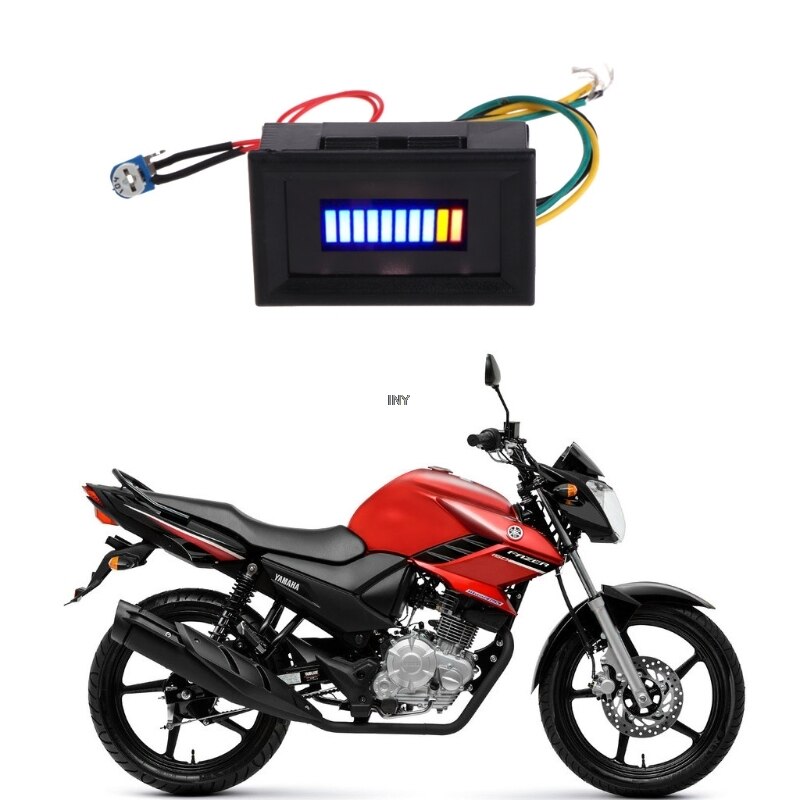 12V Universal Motorcycle Car Oil scale meter LED Oil Fuel level Gauge Indicator W91F