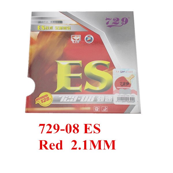 729 729-08 pro national provincial 729-08es trongly Forward Pips-In Table Tennis Rubber With Sponge: 729 08ES RED