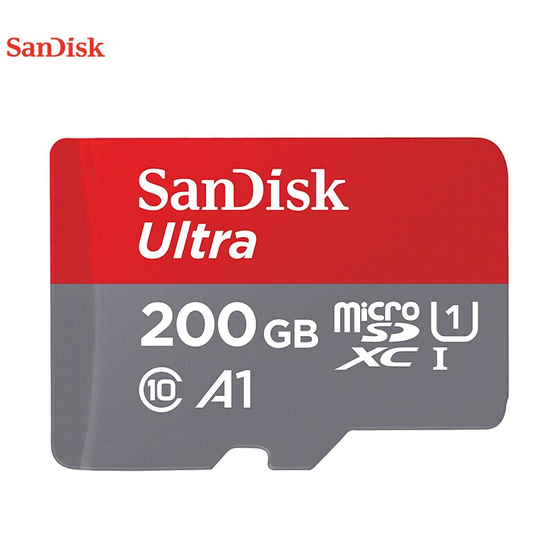 Sandisk-tarjeta de memoria flash Clase 10, Microsd TF/sd A1 de 16GB, 32gb, 64GB, 128GB, 200GB, 256GB y 400GB, UHS-1: 200GB
