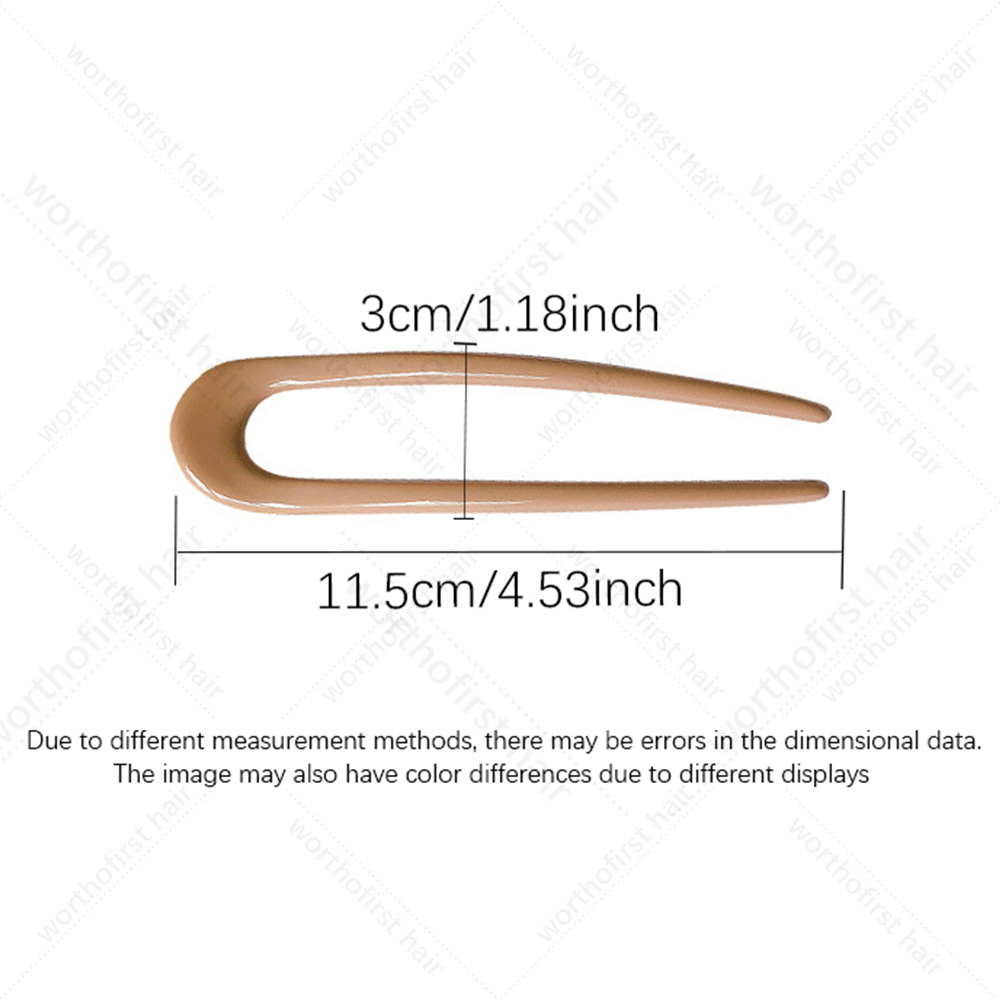 Women Hairpin Simple U Shape Plastic Hair Sticks Sweet Hair Holder Clips Headband Hair Accessories