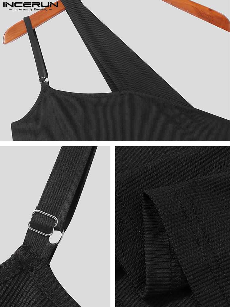 INCERUN – débardeur sans manches à bretelles pour homme, haut de style décontracté, résistant et confortable, à la , 2022, S-5XL