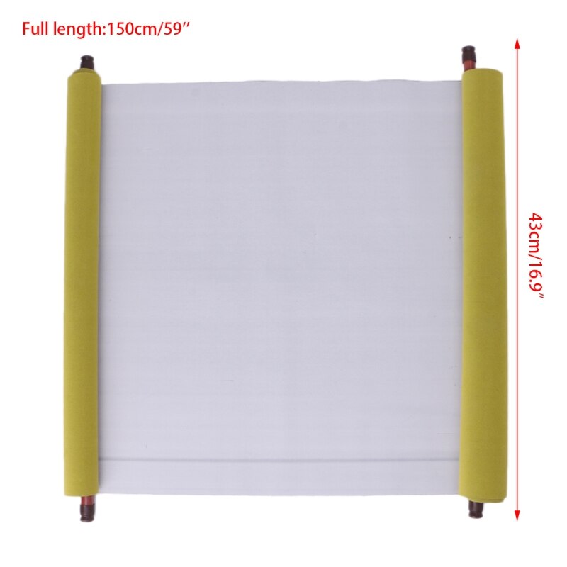Herbruikbare chinese magische doek water papier kalligrafie stof boek notitieboekje 1.5m