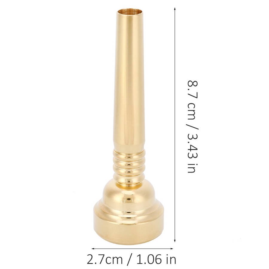 Trumpet Mouthpiece 17C Size for Bach Beginner Musical Trumpet Accessories Parts or Finger Exerciser