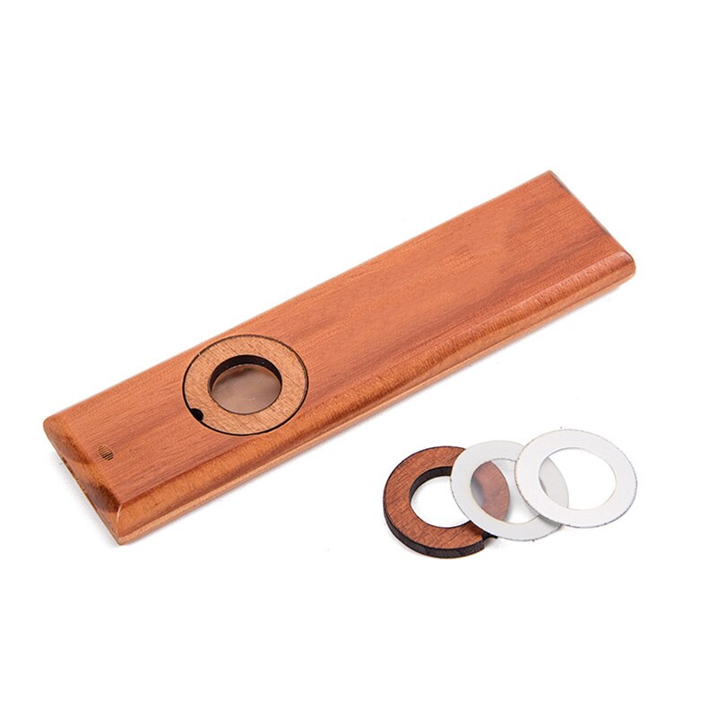 Wooden Kazoo Music Instruments Ukulele Guitar Partner with Box for