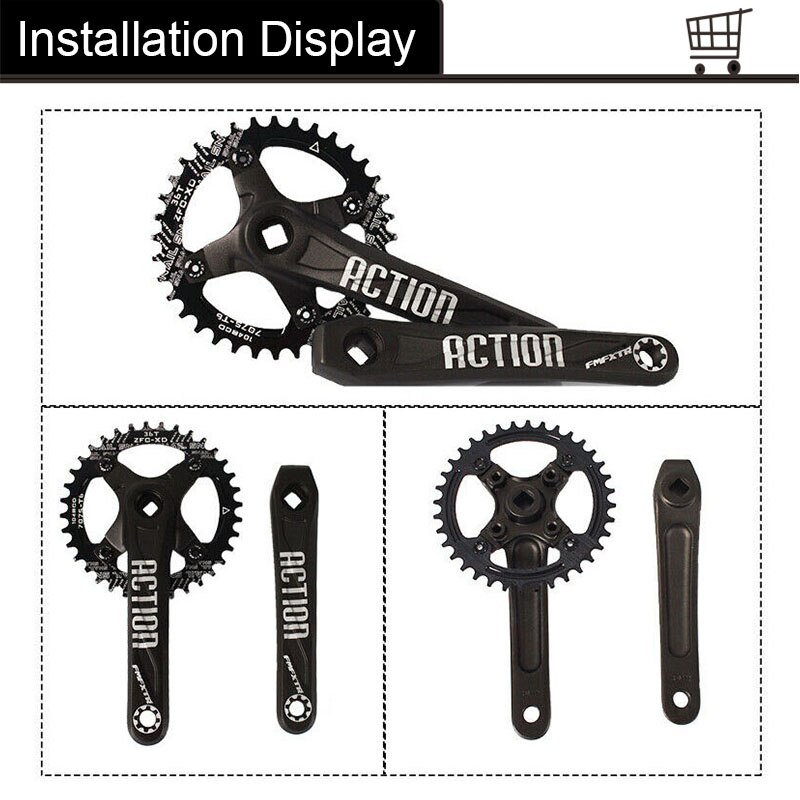 Slak mtb fiets kettingblad 104 bcd smal breed kettingblad 32/34/36/38/40/42t kettingbladen mountainbike voor 8/9/10/11s crankstellen