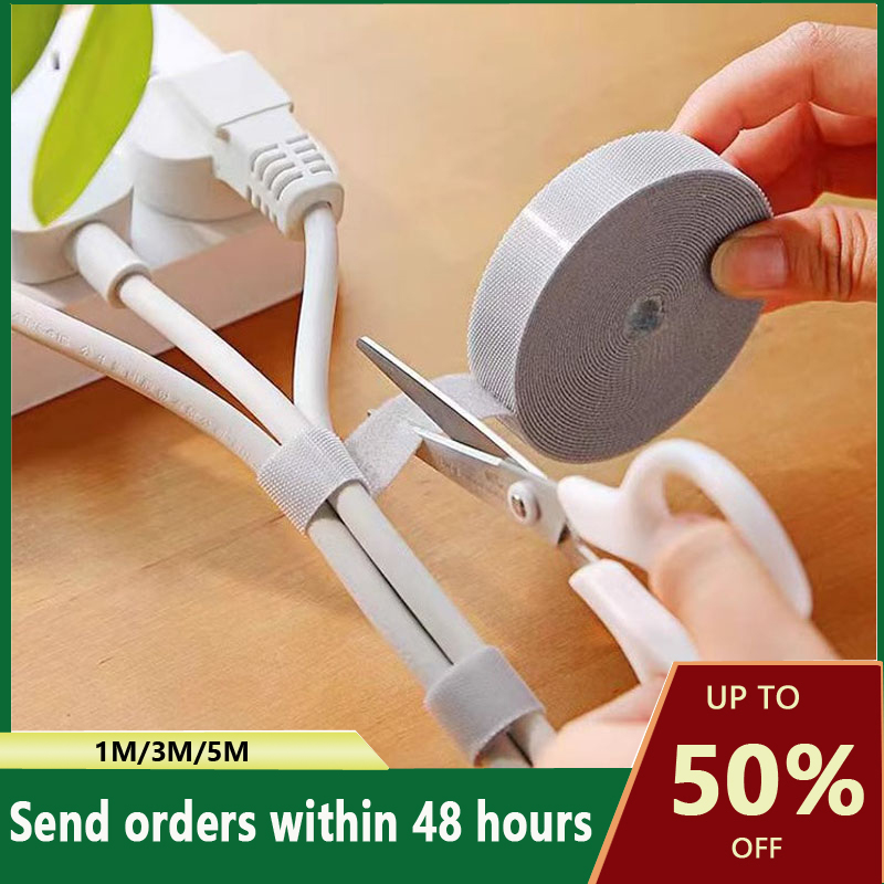 Hook and Loop Fastener Cable Organizer Cable Ties Wire Winder Keeper USB Cables Management Protector Earphone Mouse Cord Ties
