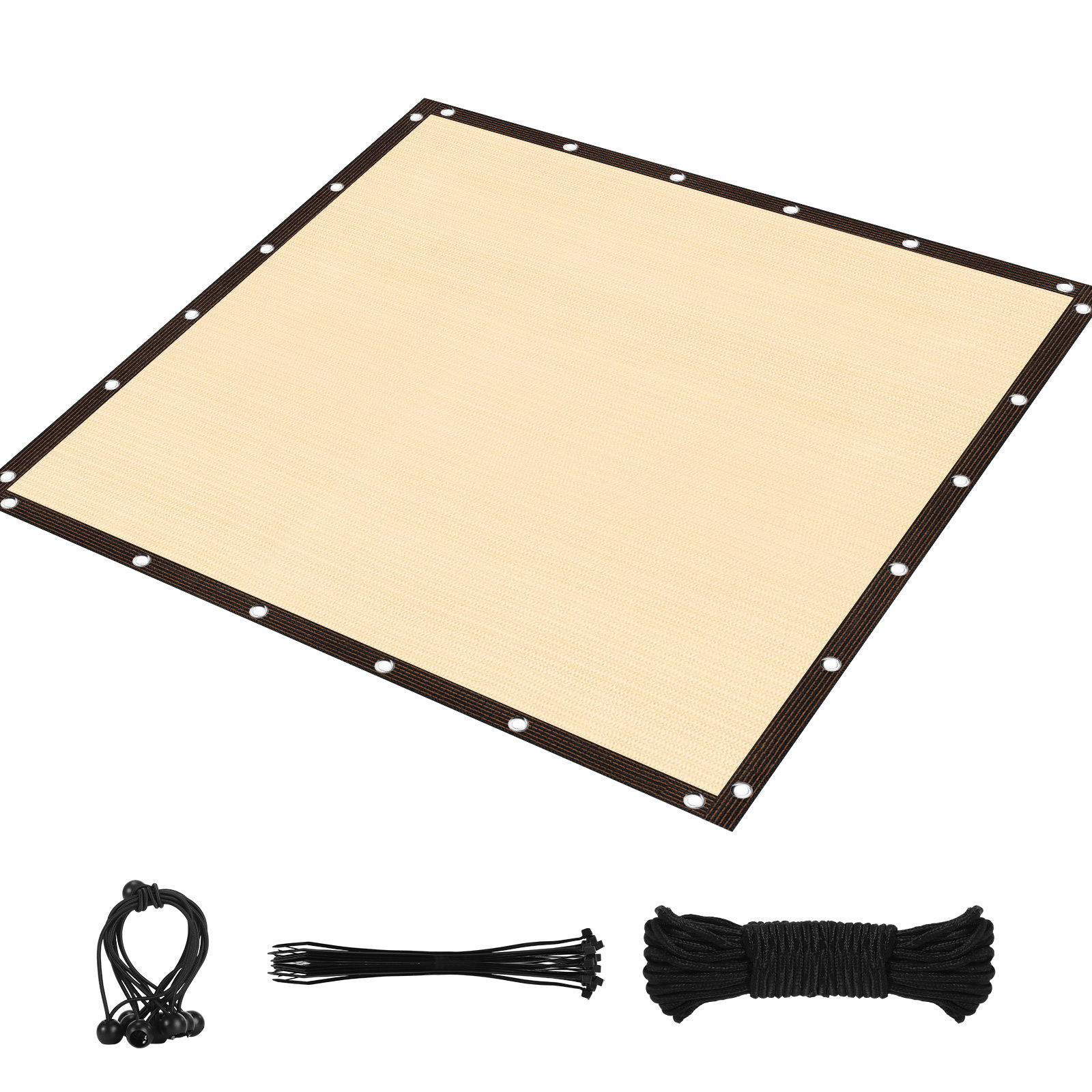 Schaduwdoek 90% Zonnescherm Stof Privacy Scherm Afdekking Met Grommets Terraskap Net Voor Tuin Buiten Pergola