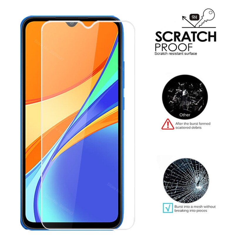 3 sztuk dla redmi 9c nfc ekran ochraniacz szkło hartowane dla xiaomi redmi 9c 9 c readme szkło ochronne film pokrywa redmi 9c 6.53''