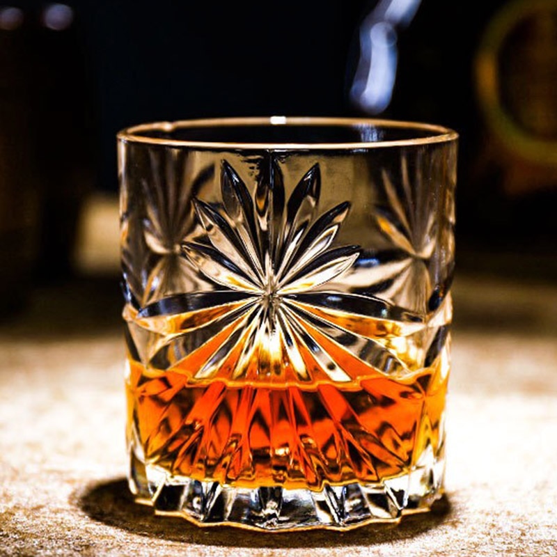 Whiskey Glasses,Old Fashioned Whiskey Glasses, Scotch Whisky, Bourbon, Cocktails, RUM, Durable Bar Spirit Glass