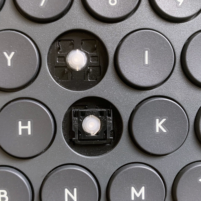 Replacement Keycap Key cap &amp;Scissor Clip&amp;Hinge For Logitech K380 Keyboard Grey