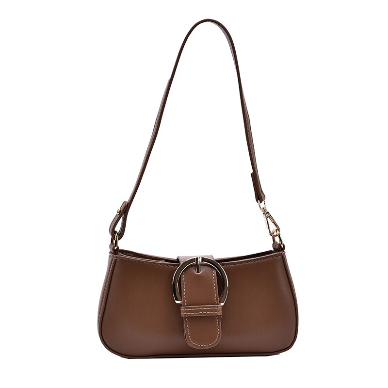 Solid Color PU Leather Small Bags For Women Lady Shoulder Crossbody Bag Female Travel Bags And Purses