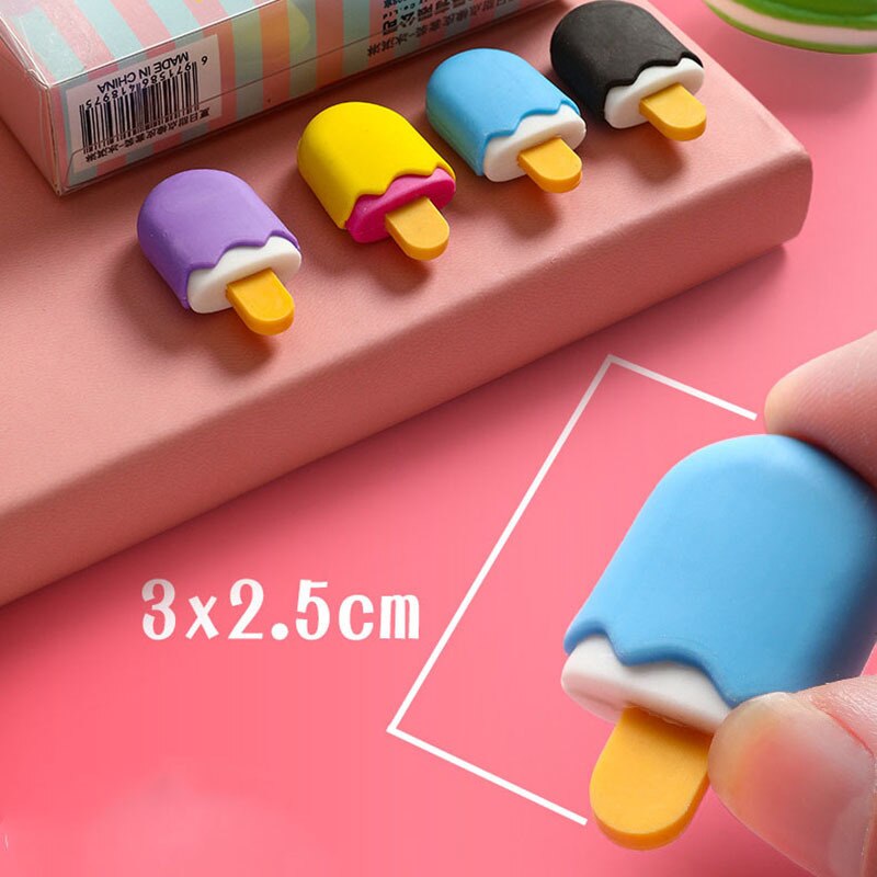 1 sztuk Kawaii lody pączki lizak odpinany gumka gumka dla dzieci prezent narzędzie robić korekcji szkoła papiernicze kreatywny prezent
