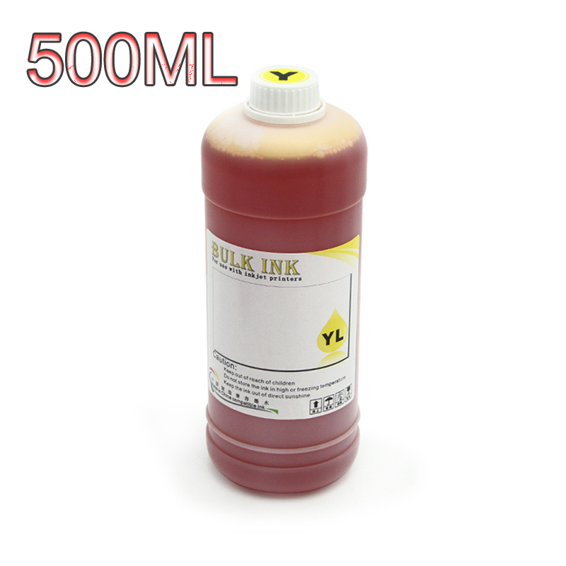 Tinta de recarga de 100ML para impresora Canon PGI-150, PIXMA, MG5410, MG5510, MG5610, MG6410, MG6610, IP7210, MX721, IX6810: 500ML Yellow