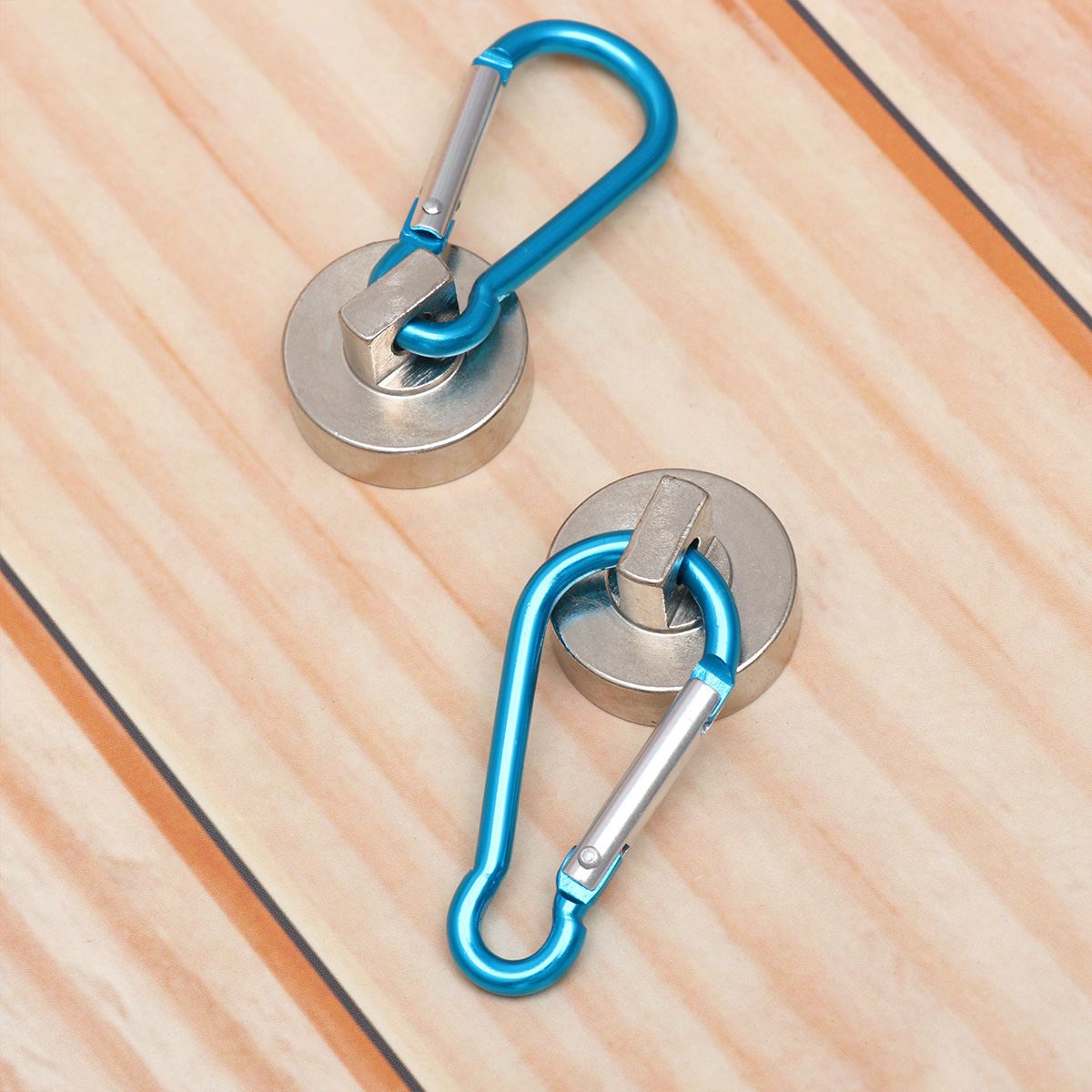 2 sztuk haczyki magnetyczne trwałe zagęścić 22kg ciężki obowiązek magnes karabińczyk magnes wieszak hak robić zawieszania robić garażu wspinaczka A50