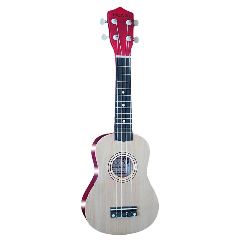 Mcool Ukulele 21 Inch Ukelele Sopraan 4 Strings Hawaiian Sparren Basswood Gitaar Uke Snaarinstrument: Default Title