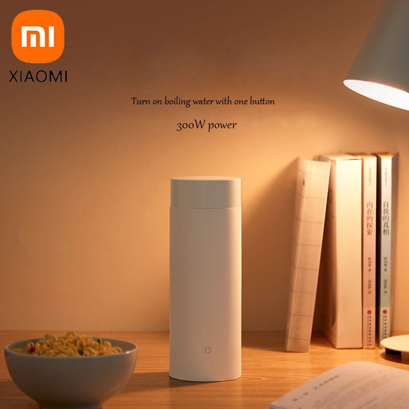 XIAOMI MIJIA Heated Mug Electric Cup Electric Smart Kettle350ml Portable Mini Kettle Stainless Steel Vacuum Side Wall Insulation