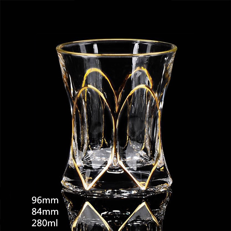 Ouderwetse Whisky Glas Trace Golden Crystal Drinkglazen Chivas Wijn Cup Bar Vasos De Cristal Verre Een Vin Vidro tumbler: Style 20