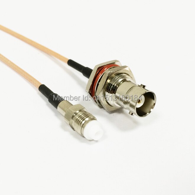Modem coaxial Cable BNC Female Jack Connector To FME Female Jack Connector RG316 Cable 15CM 6inch Adapter