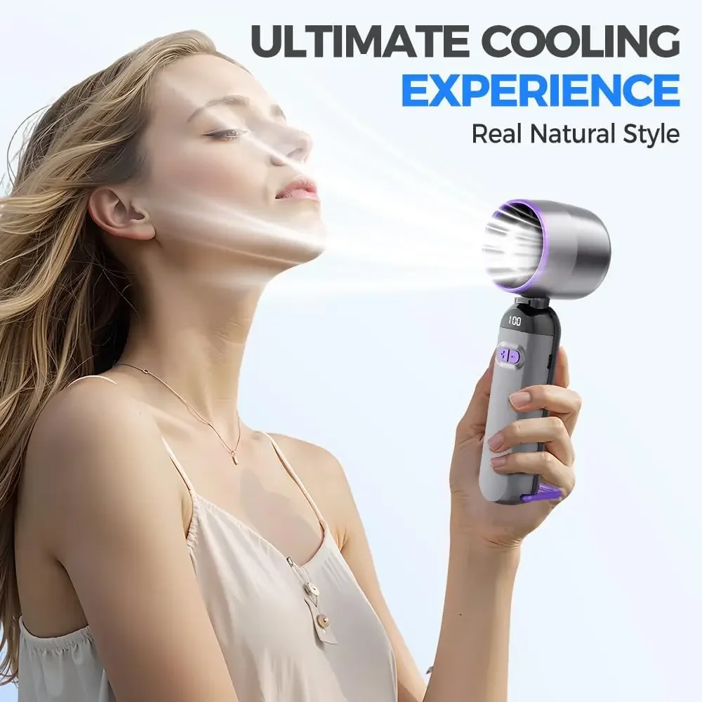 Draagbare ventilator Handventilatoren met snelheid Zomer Mini draagbare handventilatoren Dames Heren Persoonlijke ventilator voor reizen Kamperen enz