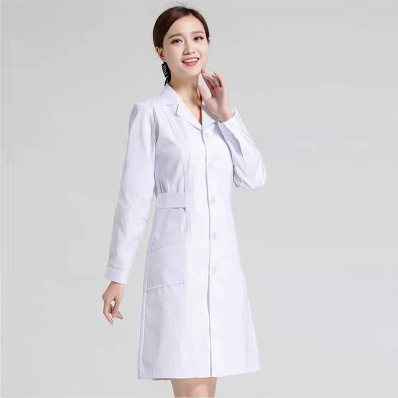 Disfraz de enfermera para mujer, uniforme médico, bata de laboratorio, ropa sanitaria femenina, ropa de trabajo de esteticista, uniforme clínico de Hospital