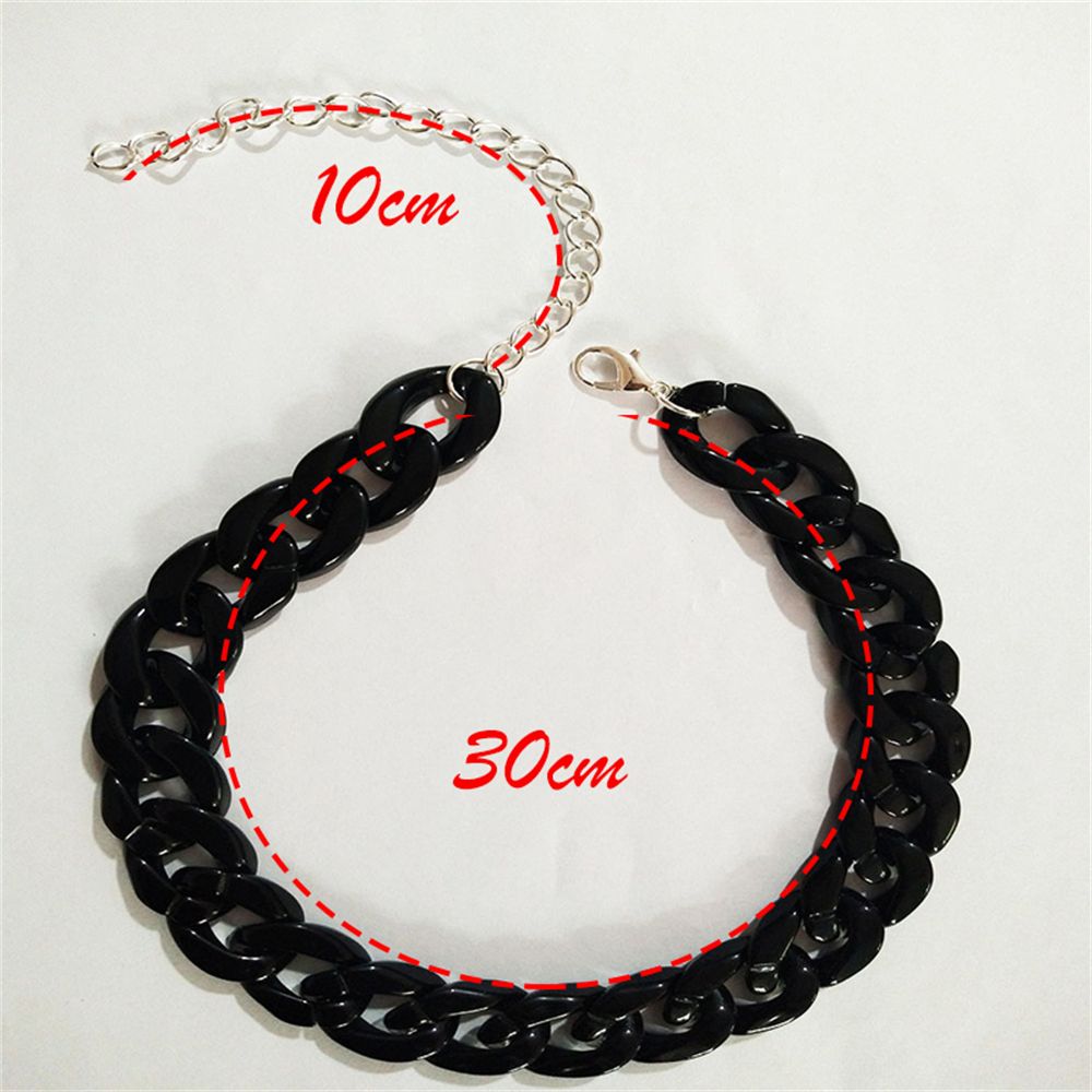 Friendship Party Jewelry Hip Hop Collar Gothic Choker Chunky Chain Punk Choker Chain Necklace Pendant Hip Hop