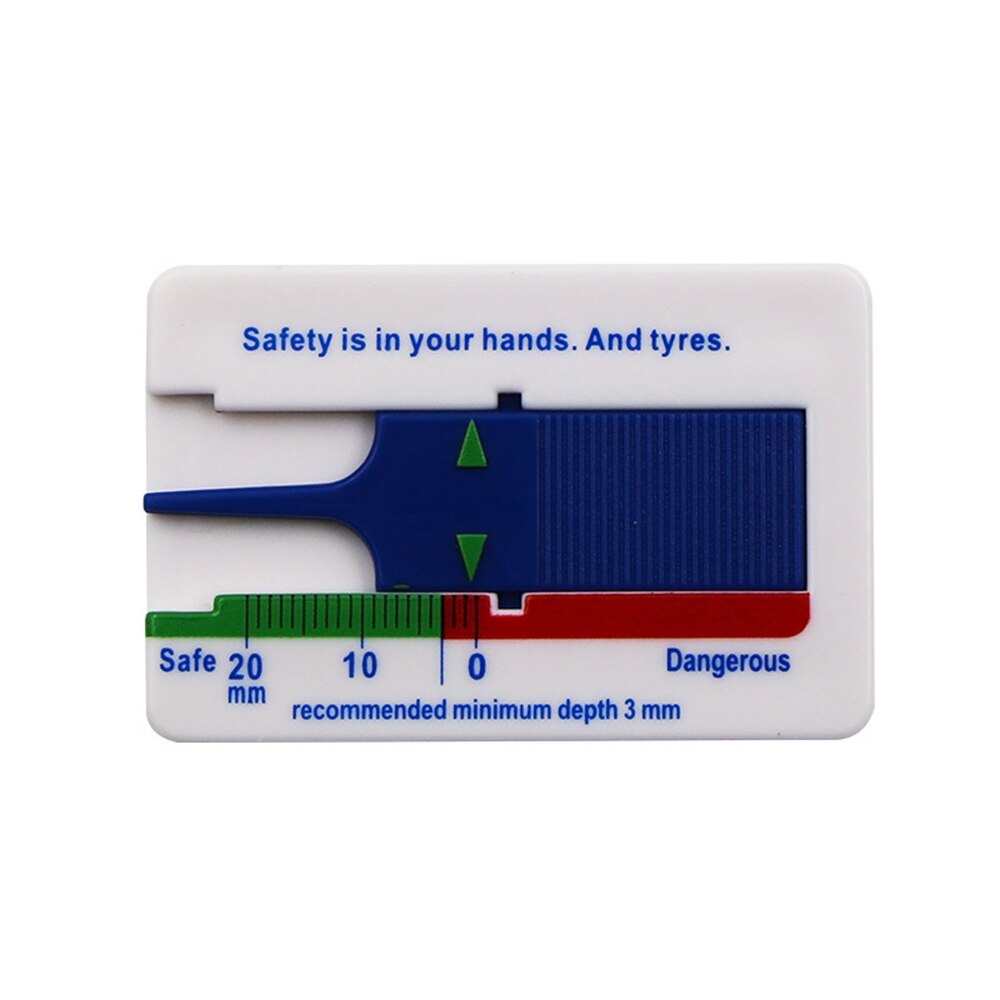 0-20 Mm Auto Tyre Tread Depthometer Diepte Indicator Gauge Gage Motorfiets Trailer Measure Tool Band Reparatie Tools: Blauw