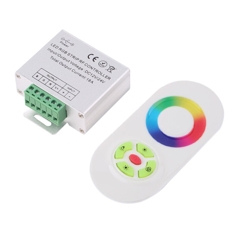 DC12- 24V kabellos RF SMD RGB LED Streifen Licht berühren Dimmer Farn Regler Fernbedienung oder LED Streifen lmap: Weiß