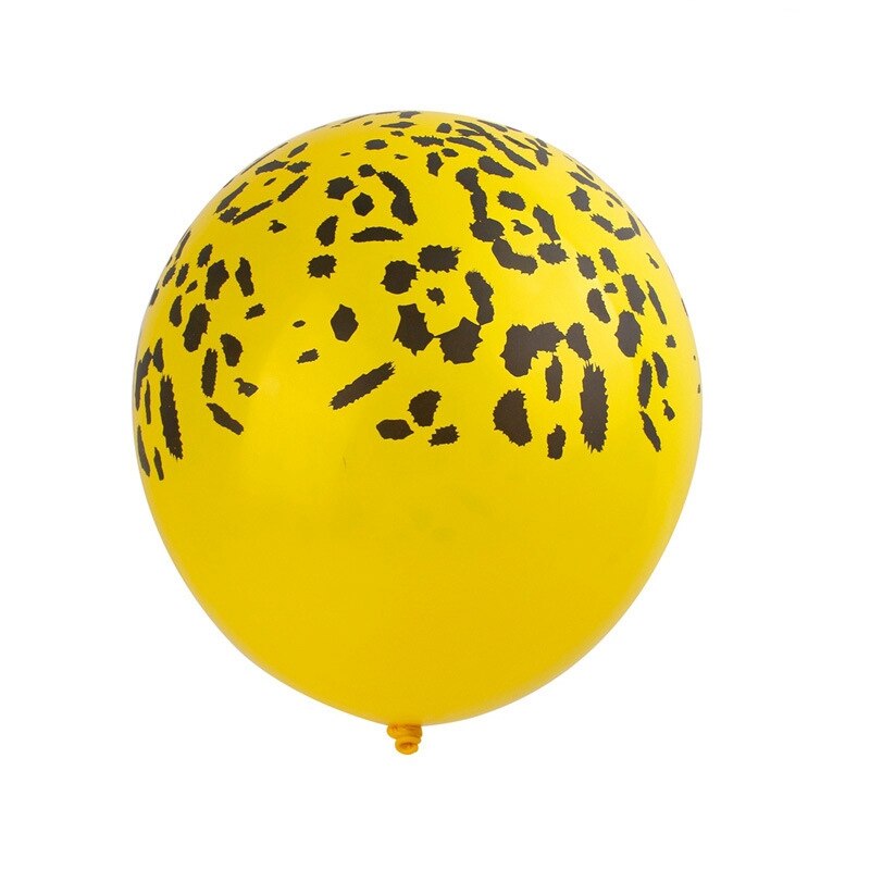 60Pcs Jungle Animal Print Balloons Leopard Zebra Spots Latex Balloons Jungle Zoo Theme for Birthday Party Decoration