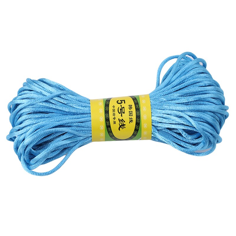 Tee itse naru nylon köysi satiininauhat tarvikkeet ja löydöt vauvalle silikoni hampaat helmi kaulakoru koru johto 20m/ erä