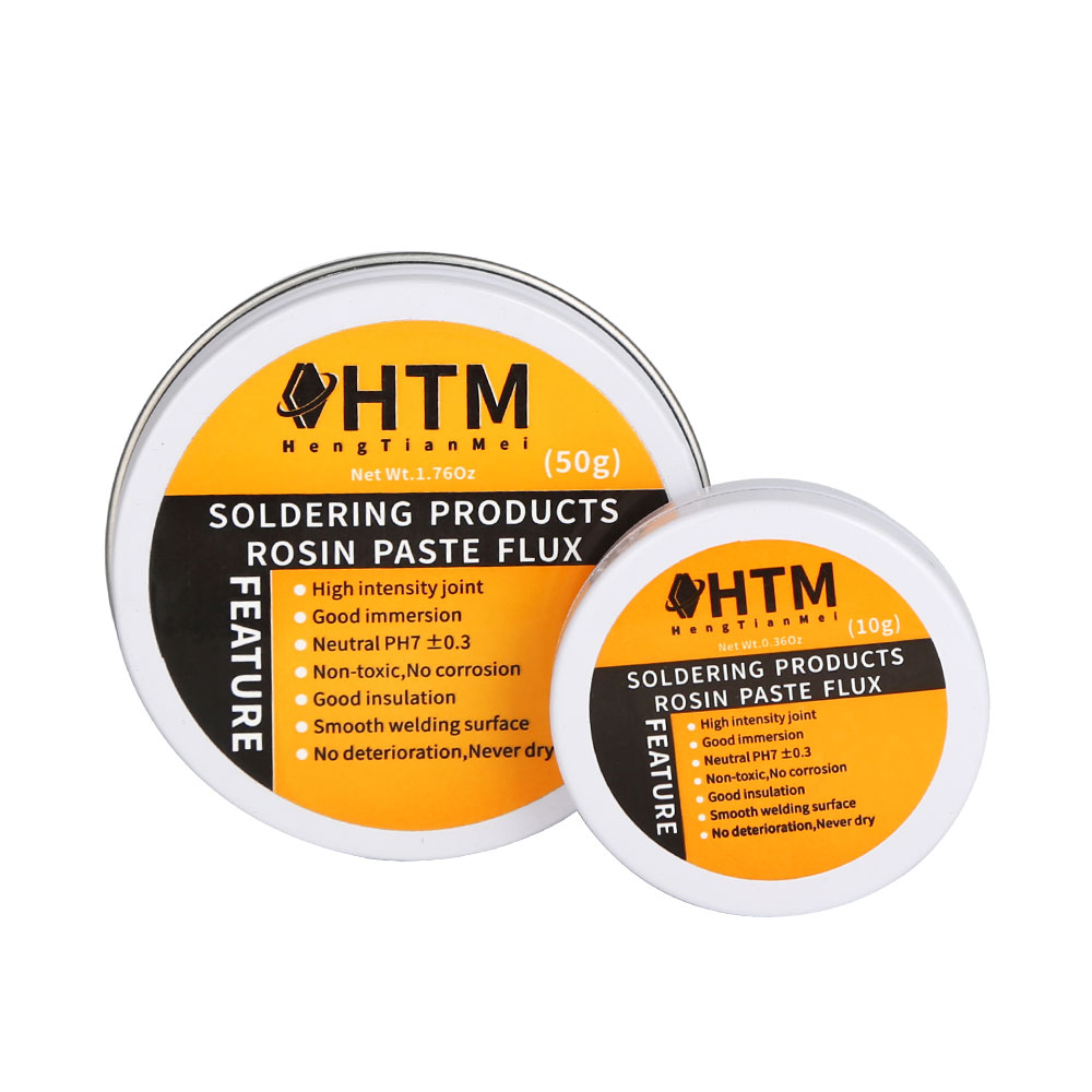 HTM Mild Rosin Soldering Paste 10g/50g Environmental Soldering Paste Flux PCB IC Parts Welding Soldering for Metalworking