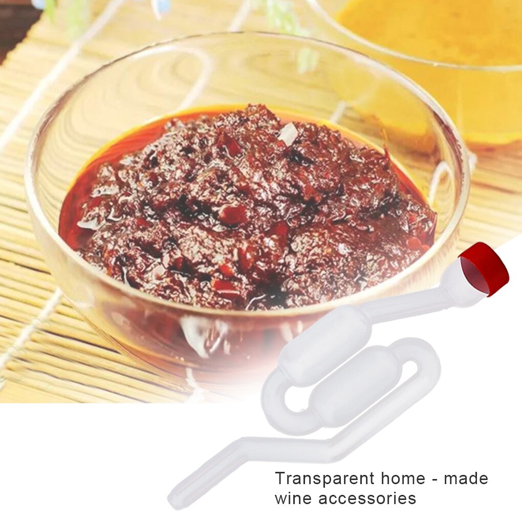 Airlock Air Water Wine Fermentation Homebrew Sealed Exhaust Airlock Valve Plastic Tool Winemaking Bubble Grommet Beer Brewing