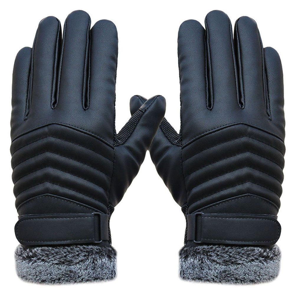Winter Handschoen Anti Slip Mannen Thermische Winter Sport Lederen Touch Screen Handschoenen Winter Warm Accessoires # L5