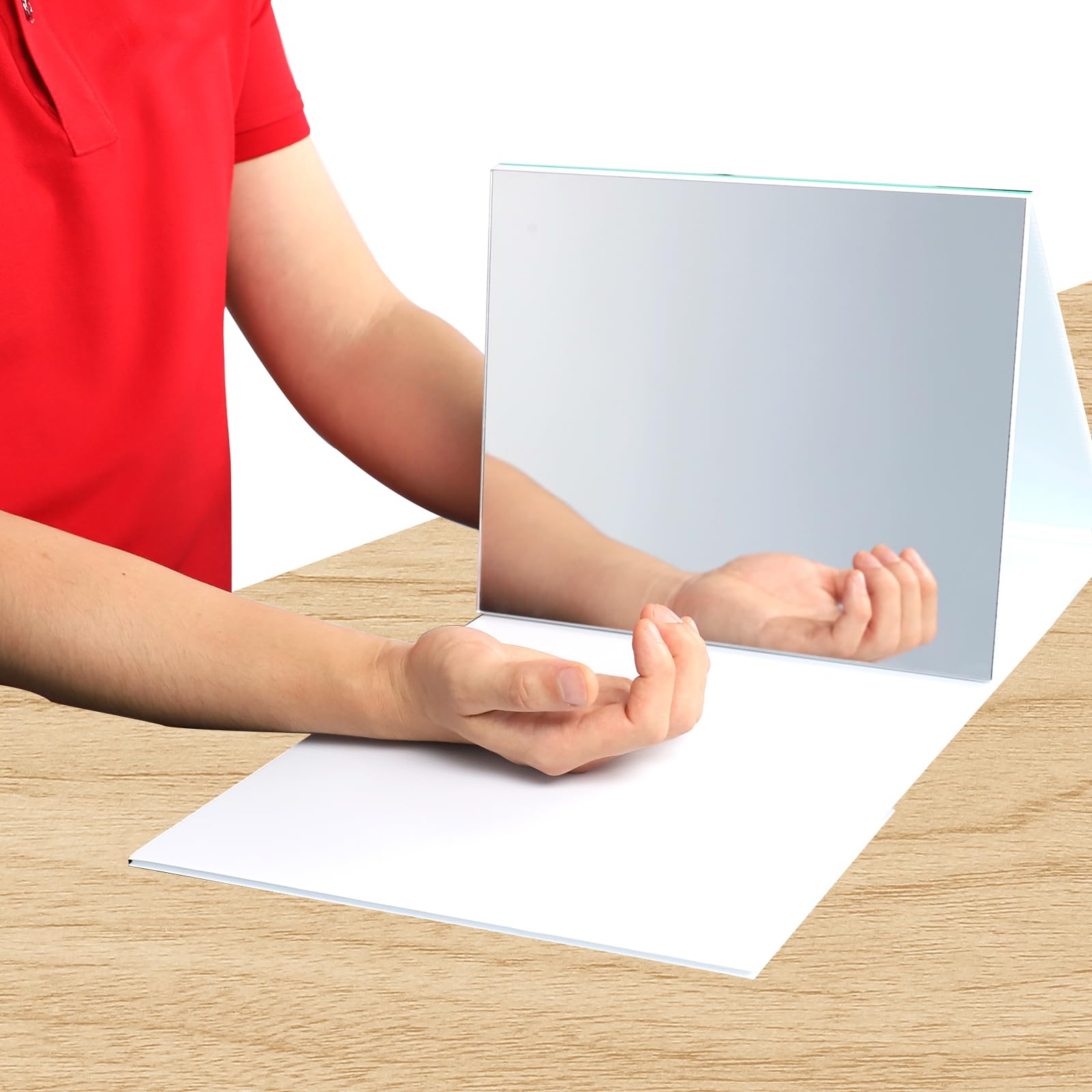 Mirror Therapy Box for Stroke Rehabilitation for Leg Amputation Therapy Device for Hand Exercise Mirror Neurons for: WHITE