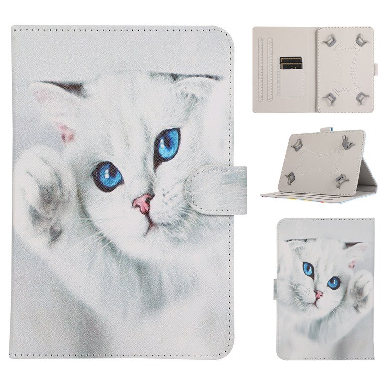 HISTERS-Funda UNIVERSAL para Tablet Teclast P80X P80 4G/X80 Plus Power Pro 8 pulgadas, funda de dibujos animados de cuero PU para niños, 3: DZCK-BM