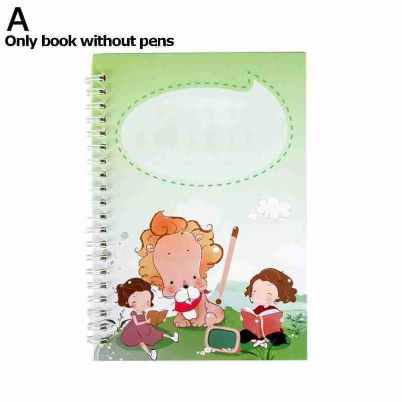 Writing Stickers Groove Copybook Preschool Kindergarten Letter Practice Hard Pen Set Calligraphic Copybook Handwritin H4X0: A