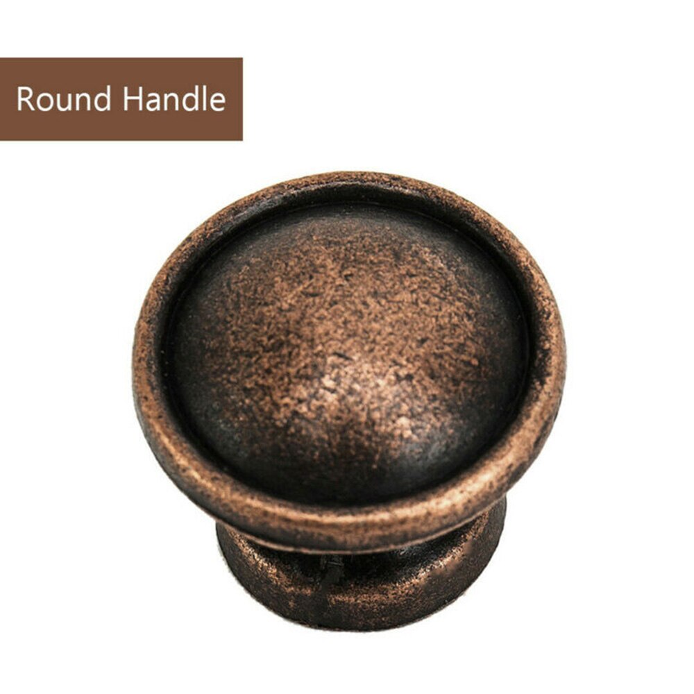 Brushed Copper Handle 10Pcs Door Knobs Kitchen Cabinet Drawer Furniture