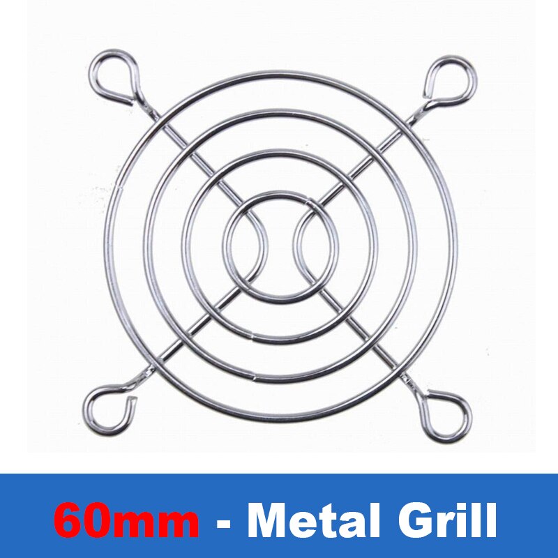 Metal Fan Grill Cover PC Computer 140mm 120mm 90mm 80mm CPU Case Cooler Protector 3D Printer 40mm 60mm Radiator-Silver: 6CM