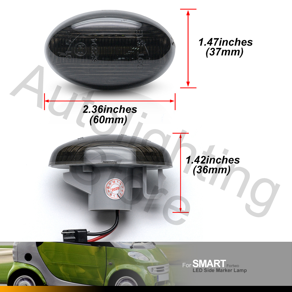 Para smart roadster coupe w452 conversível fortwo cabrio w450 benz w168 w639 w447 dinâmico led marcador lateral luz de sinal volta