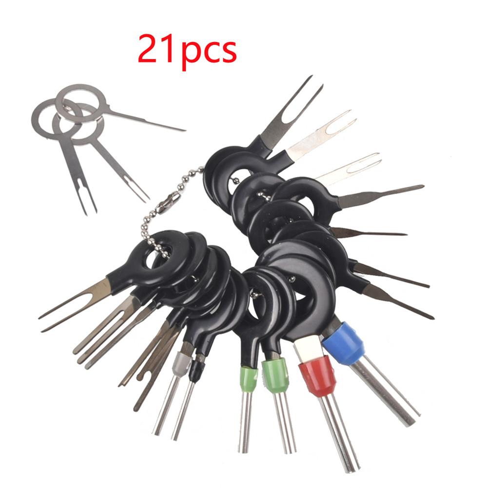 Wire Terminal Removal Tool Stainless Steel Harness Connection Picking Tool Car Electrical Wiring Crimp Connector Pin Extractor