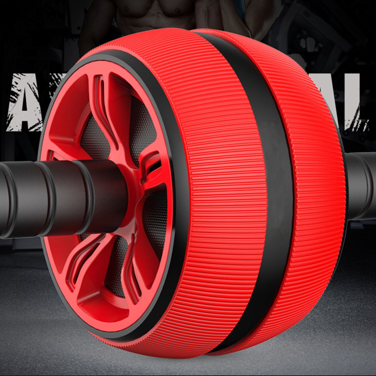 ABS Abdominal Roller Exercise Wheel Fitness Equipment Mute Roller For Arms Back Belly Core Trainer Body Shape Training Supplies