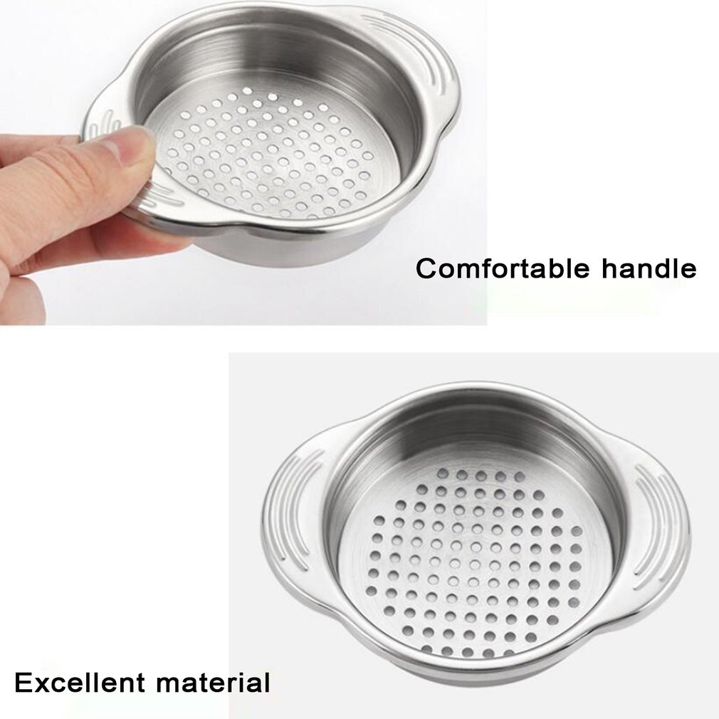 Stainless Steel Food Can Strainer Sieve Tuna Press Lid Oil Remover Drainer Can Water Filter Colander Kichen Tool Home Gadgets
