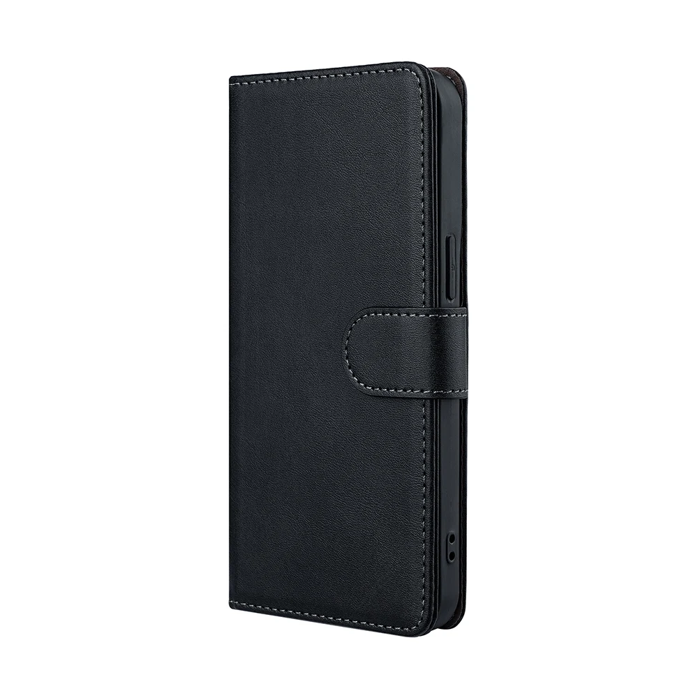 RFID Blocking Flip Magnetic Buckle Wallet Case for iPhone 16 Pro Max 16 Plus Protective Cover Leather Book Case With Card Holder: black / For iPhone 16 Pro Max