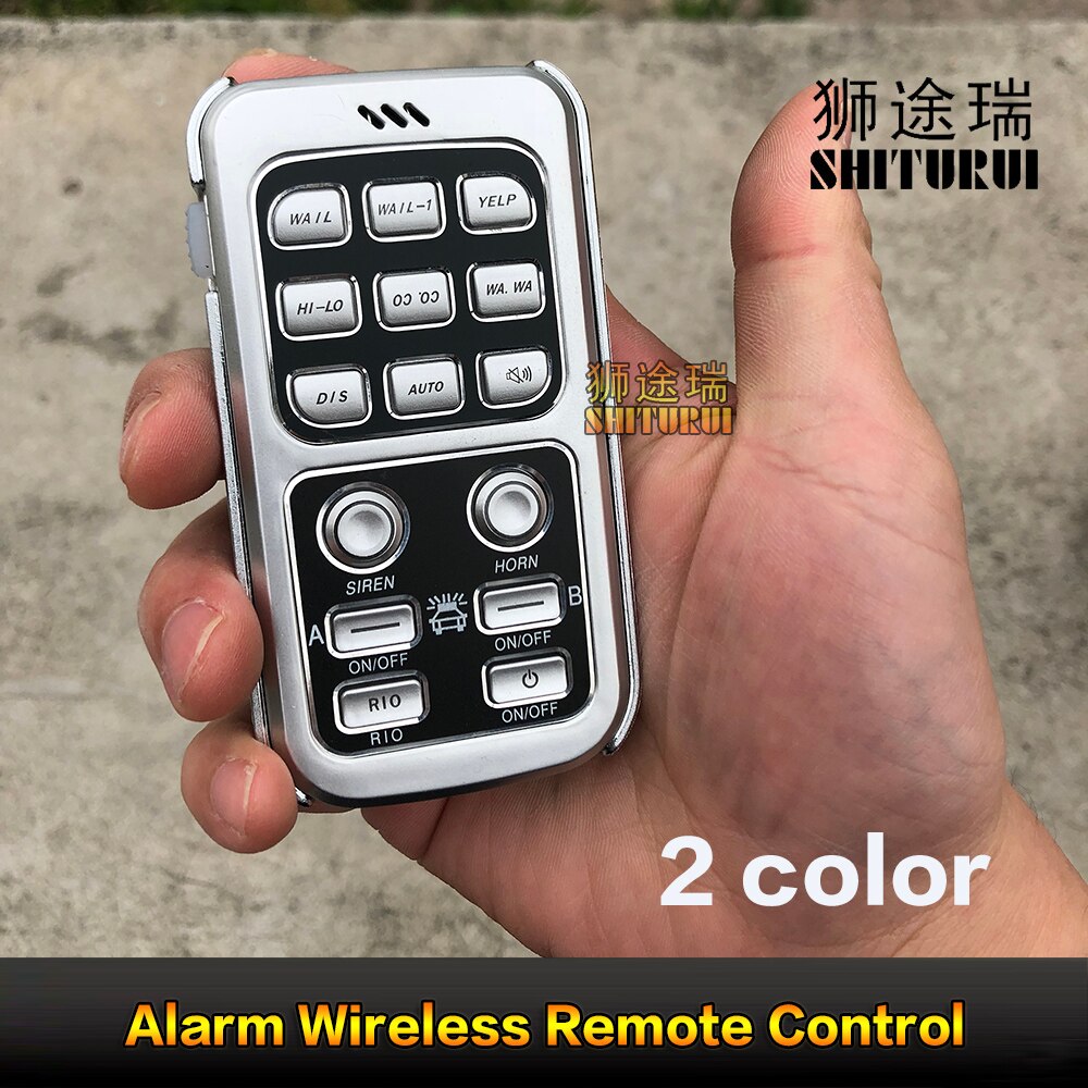 Megáfono inalámbrico universal con control remoto, alarma con luces LED, 18 líneas de carga, RF, receptor de 5 metros