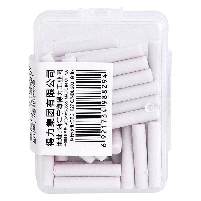 Deli 71073 Electric Eraser Battery Driven Drawing Office Learning School Supplies Rubber Stationery For Kids Pen Shape Eraser