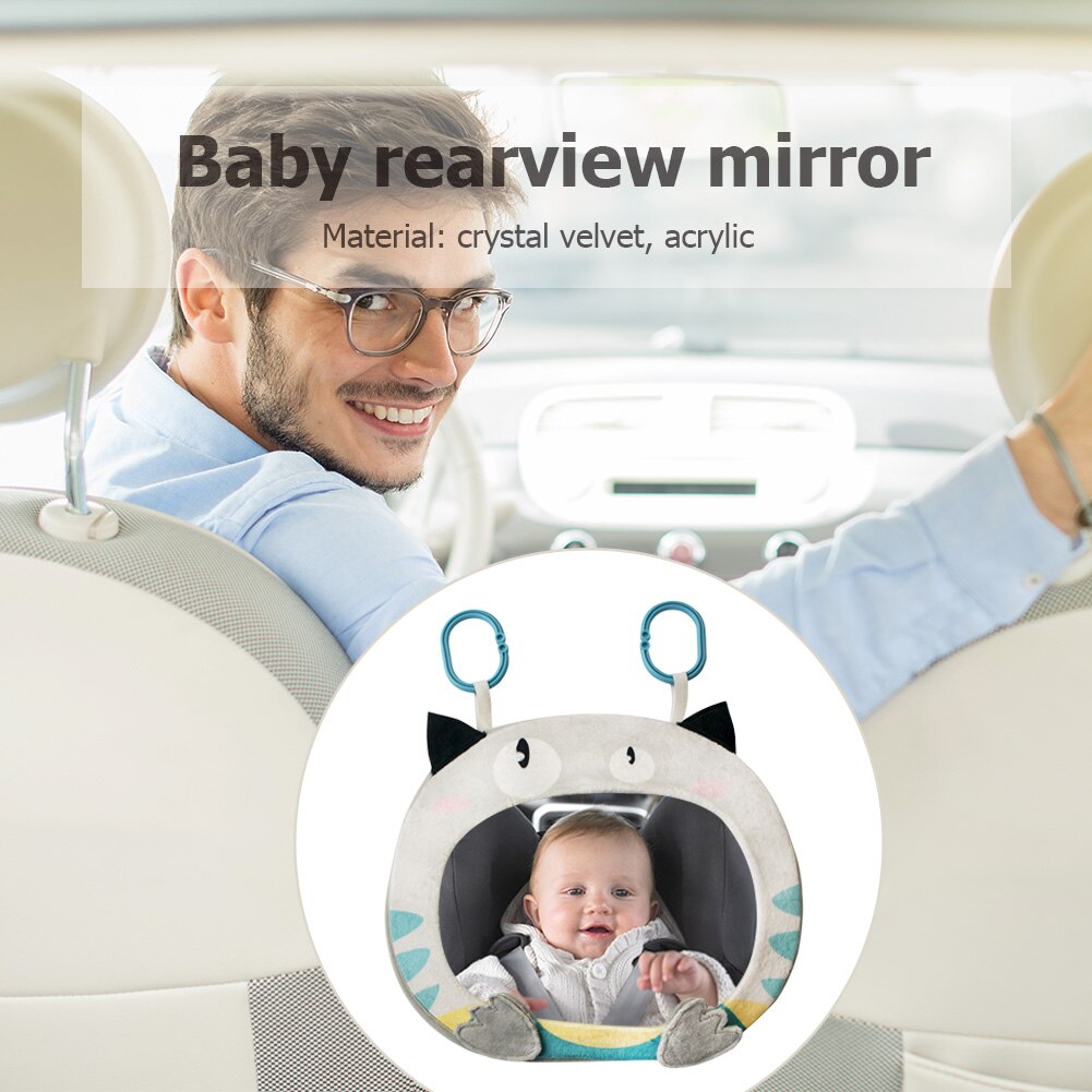 Espejo de seguridad ajustable para bebé, reposacabezas, espejo retrovisor para espacio trasero, Monitor de seguridad para niños