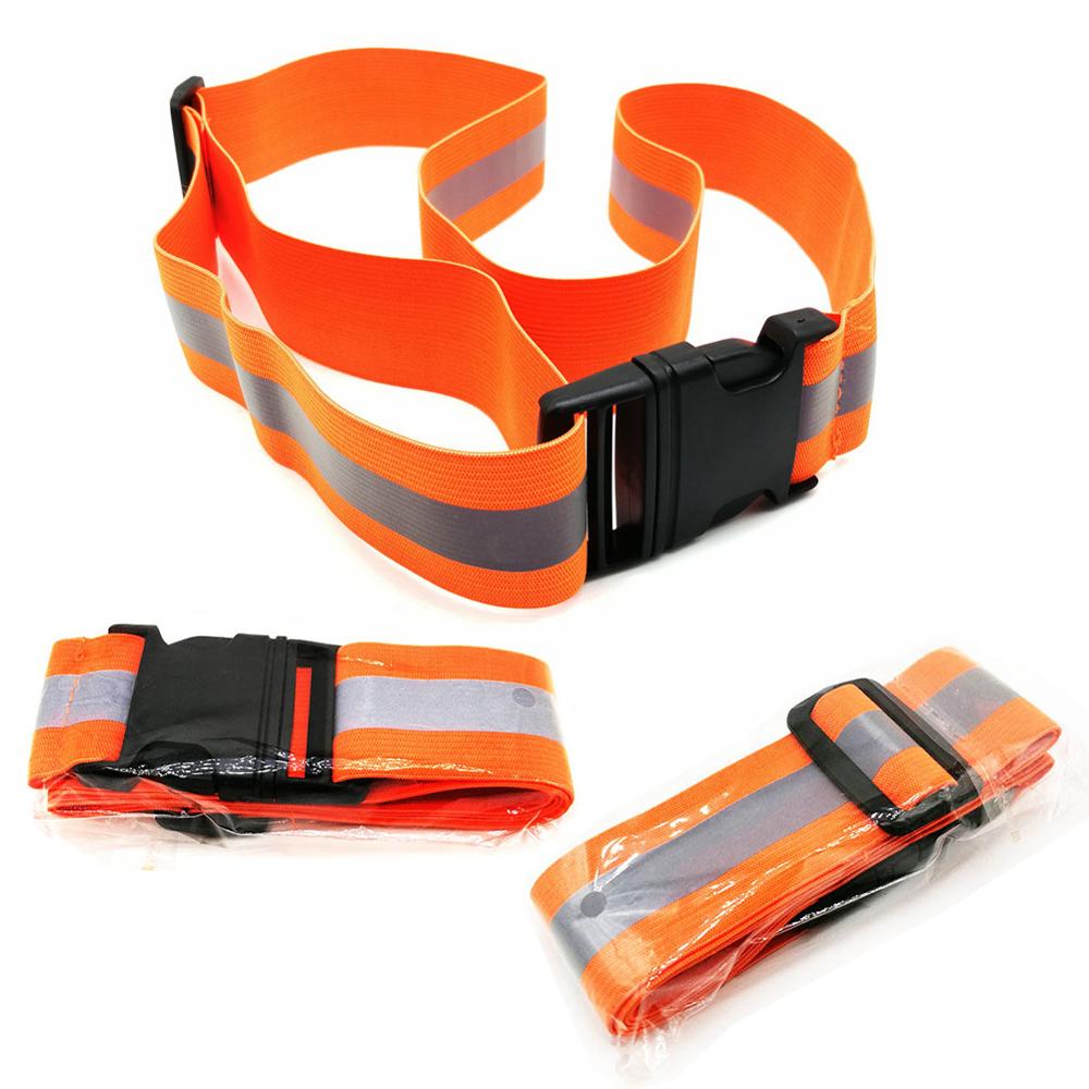 Running High Visible Night Safety Gear Reflective Belts for Kids Men Women Waist Adjustable Elastic Safety Reflective Belt