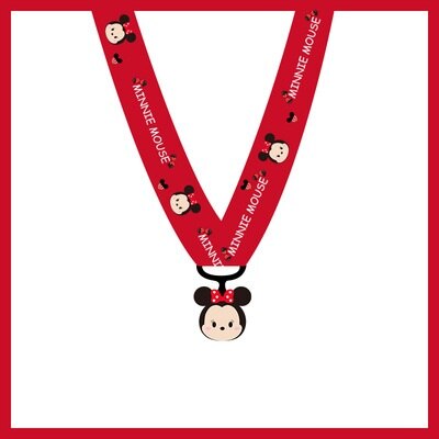 Cute lanyard for keys USB ID Pass Card Name Badge Holder Gym DIY Hang Rope Lariat Phone neck Strap Keycord Neckband Bag Pendant: Red bow