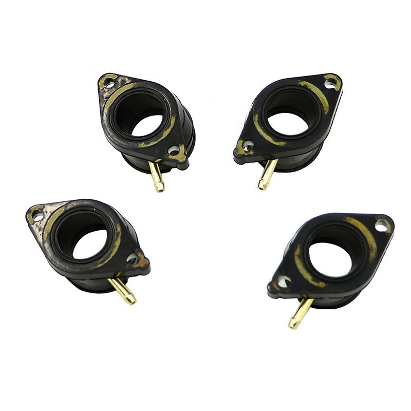 4X Motorfiets Carburateur Interface Carb Inlaatspruitstuk Lijm Isolator Laarzen Voor Yamaha XJ550 Maxim 1981 -1983 1982 Xj 550