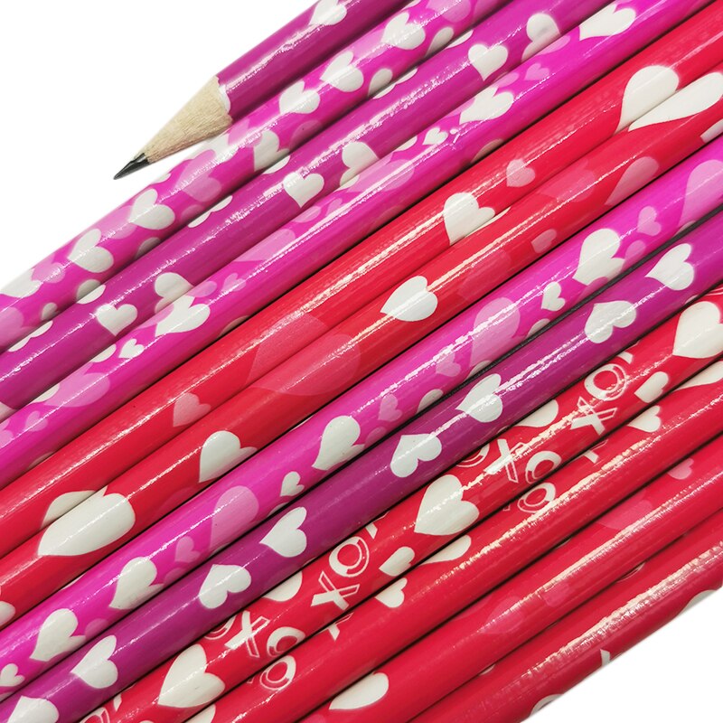 5 Pcs Christmas pattern pencil Wood eraser 2H Color pencil Painting Sketch Children Pencil Student Stationery Pencil