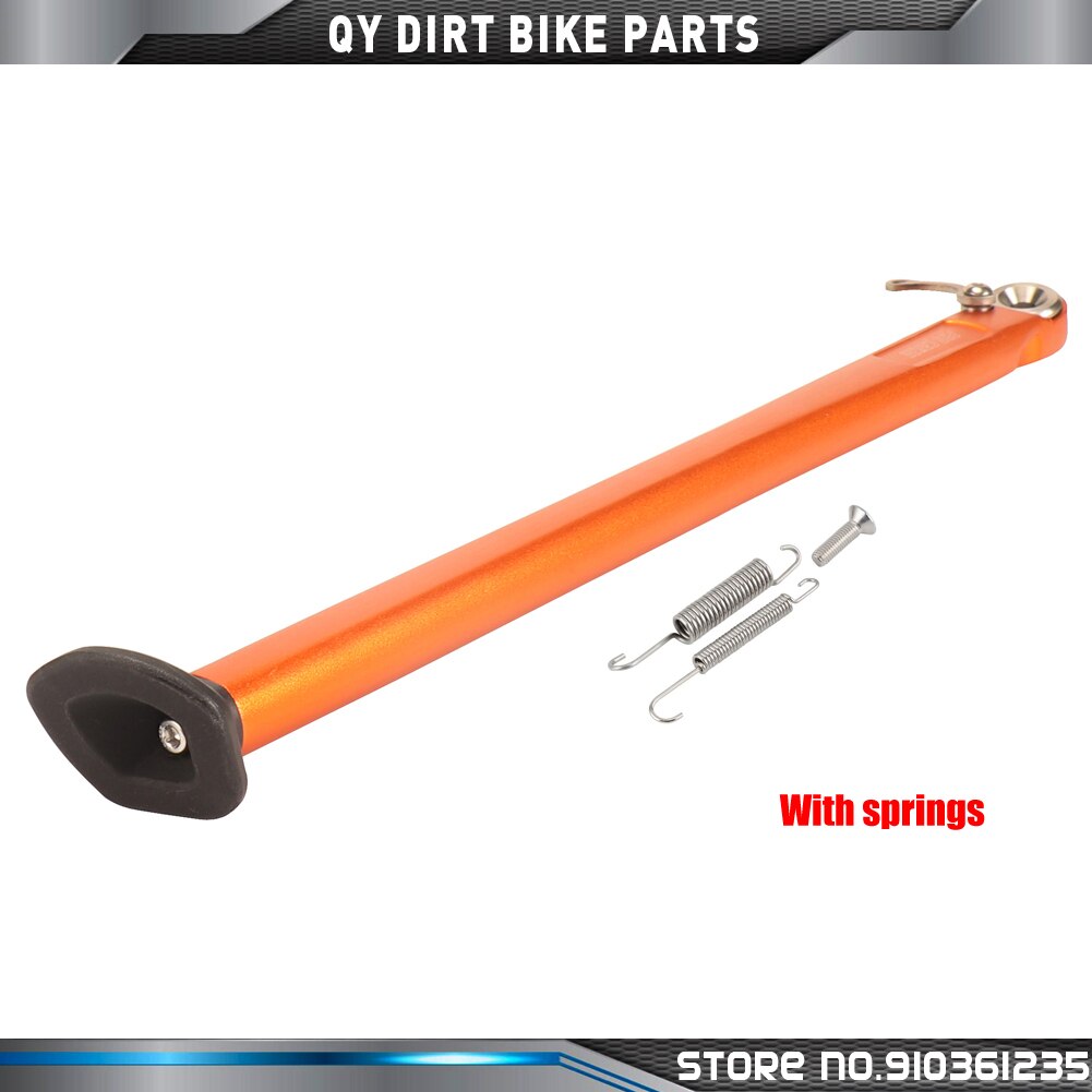 Motorcycle Side Kick Stand Kickstand Parking Rack For HUSQVARN HUSABER Off-Road MX ENDURO Motorcycle Refitting In Stock: Orange With springs